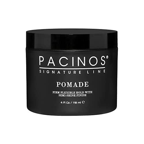 Pacinos Hair Pomade - Flexible Hold & Frizz Control, Water-Soluble, 4oz for All Hair Types