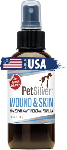 PetSilver Wound & Skin Spray - Soothes Itchy Skin, Heals Wounds Naturally - 4 fl. oz.