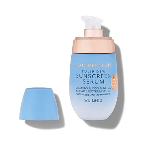 Bloomeffects Sunscreen Serum - Hydrating SPF 50, Mineral-Based, Cruelty-Free - 1.86 fl oz