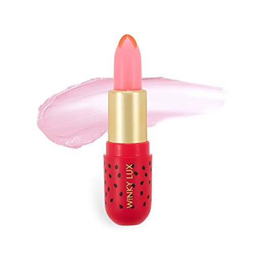 Winky Lux Watermelon Jelly Lip Balm - Hydrating, pH Color Changing, Vegan - Natural Pink Tint