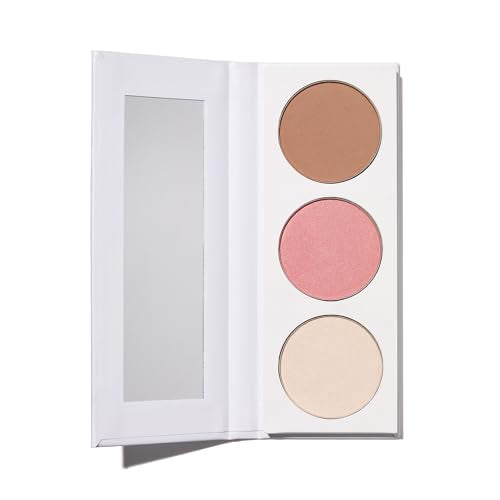 Well People Power Palette - Hydrating Face Trio for a Radiant Glow, Vegan & Cruelty-Free - 3 Shades