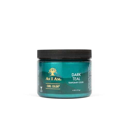 As I Am Curl Color Gel - Dark Teal, Medium Hold, Flake Free, Vegan - 6oz