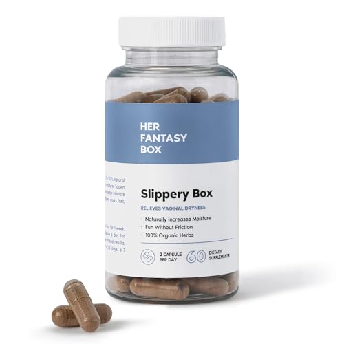 Slippery Box Vaginal Moisturizer - Fast-Acting Support for pH Balance & Intimate Health - 60 Caps