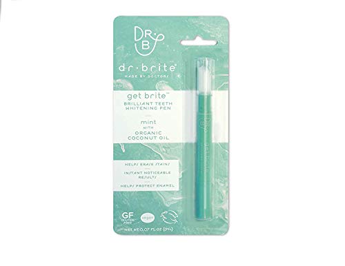 Dr. Brite Teeth Whitening Pen - Quick Results, Organic Coconut Oil, Mint Flavor - 0.07 Fl Oz