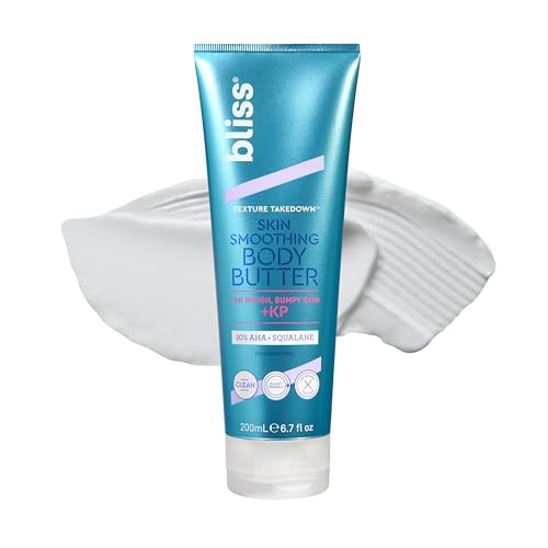 Bliss Body Butter - Smooths Rough Skin, Reduces Keratosis Pilaris, 10% AHA + Squalane - 6.7 Fl Oz
