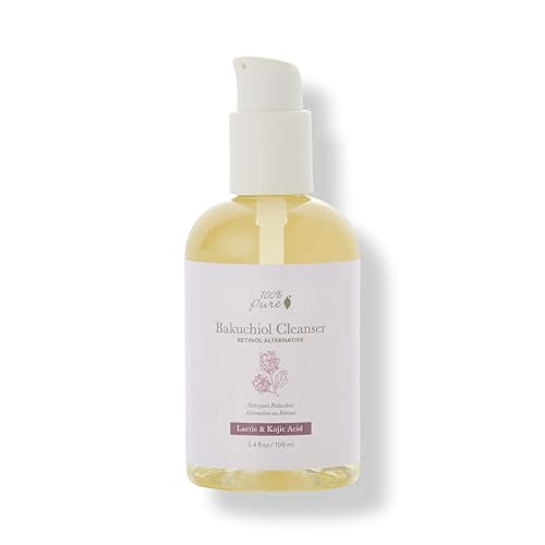 100% PURE Bakuchiol Face Cleanser - Hydrating Anti-Aging, Plant-Based Ingredients - 3.4 fl oz