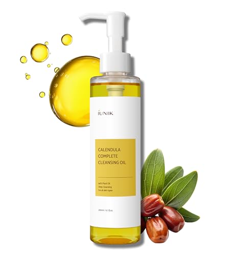 IUNIK Vegan Facial Cleanser - Deeply Cleanses & Nourishes, 94% Plant-Based Oils - 150ml