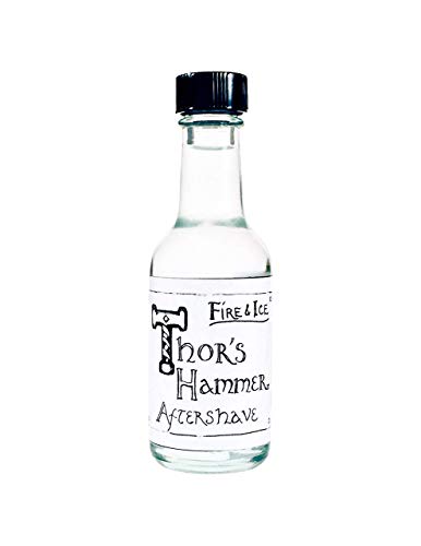 Thor's Hammer Fire & Ice Aftershave - All Natural, No Artificial Ingredients - 1.7 oz Travel Size