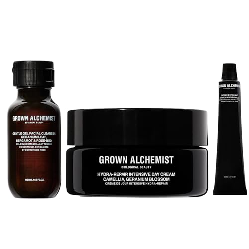 Grown Alchemist Skin Care Set - Deep Hydration & Smoother Complexion, Includes 3 Essentials
