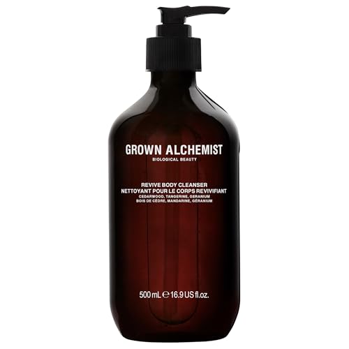 Grown Alchemist Body Cleanser - Moisturizing Vegan Formula, Geranium & Cedarwood - 500 mL