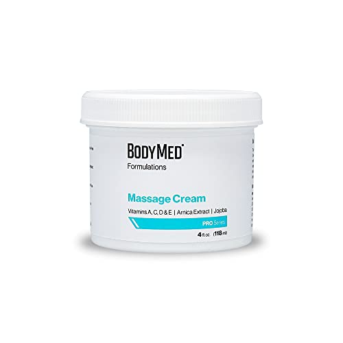BodyMed Massage Cream - Nourishing, Hypoallergenic, Quick Absorbing with Arnica & Jojoba - 4oz