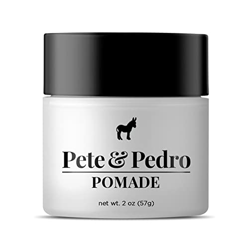 Pete & Pedro Hair Pomade - Medium Hold & High Shine, Paraben-Free, Hydrating Oils - 2 oz.