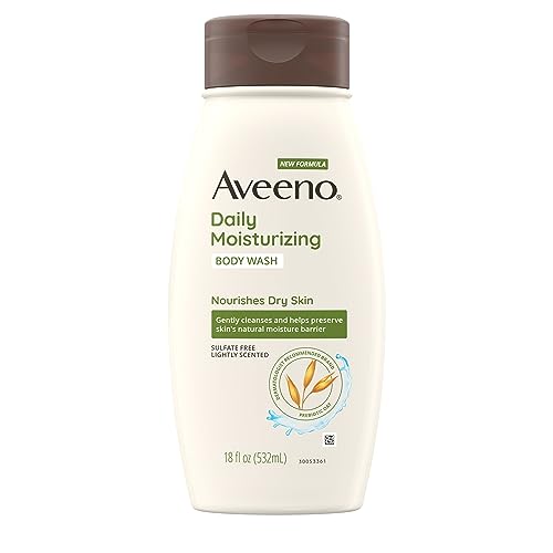 Aveeno Body Wash - Nourishes & Gently Cleanses Dry Skin, Prebiotic Oat, Light Fragrance - 18 fl oz