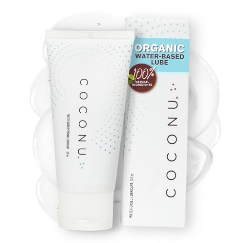 Coconu Personal Lubricant - Organic Oil & Water Combo, Edible, Natural Ingredients - 8oz