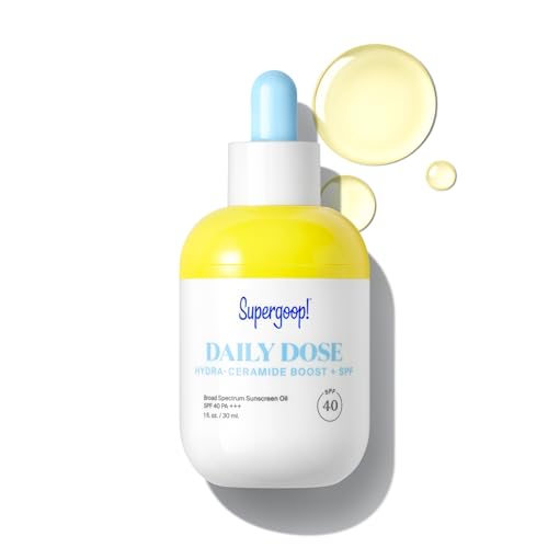 Supergoop! Sunscreen Serum - Hydrates, Protects & Fortifies Skin, Broad Spectrum SPF 40 - 1 fl oz