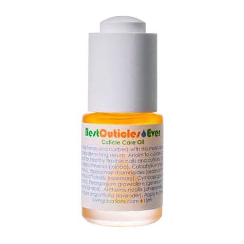 LIVING LIBATIONS Cuticle Oil - Deeply Hydrates, Strengthens Nails & Cuticles - 0.5 fl oz