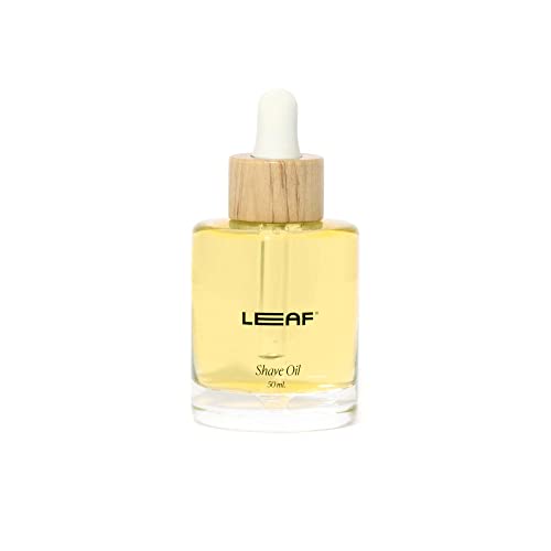 Leaf Shave Oil - Moisturizing Pre & Post-Shave, Vegan & Plastic-Free Dropper - 1.7 fl oz