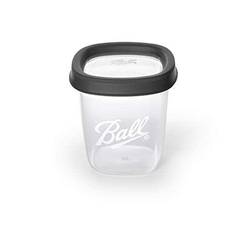 Ball Jar Food Storage Container - Airtight, Stackable, Freezer & Dishwasher Safe - 16oz (2-Pack)