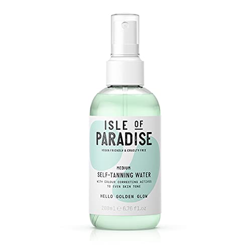 Isle of Paradise Self Tanner - Hydrating, Color-Correcting Tan Spray, Vegan - 6.76 Fl Oz