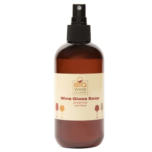 Wine Glass Cleaner Spray - Organic Streak-Free Shine, No Chemicals - 8oz