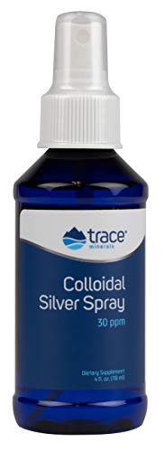 Trace Minerals Colloidal Silver - Pure, 30 PPM for Maximum Absorption - 120 Servings, 4 fl oz