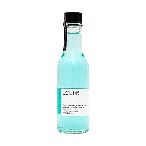 LOLI Organic Blue Cornflower Tonic - Soothes Sensitive Skin, Food-Grade, Non-GMO - 4.2 fl oz