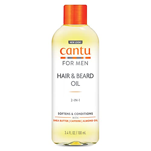 Cantu for Men Beard Oil - Nourishing Hydration, Made in the USA - 3.4 fl oz