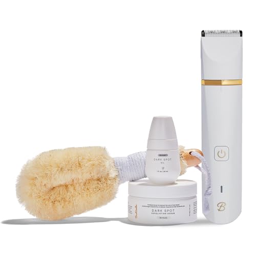 Bushbalm Francesca Trimmer Set - Lighten Dark Spots, Vegan & Cruelty-Free - 236ml Scrub, 30ml Oil
