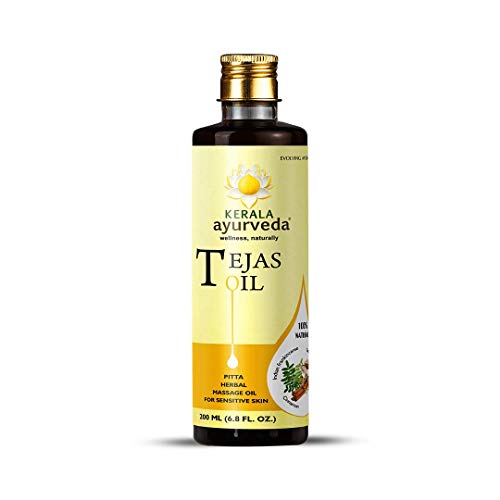 Kerala Ayurveda Tejas Oil - Balances Pitta, Soothes & Hydrates Skin - 6.8 Fl Oz