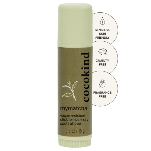 Cocokind Mymatcha Moisture Stick - Hydrates Dry Skin & Lips, Organic Matcha & Coconut Oil - 0.5 Oz