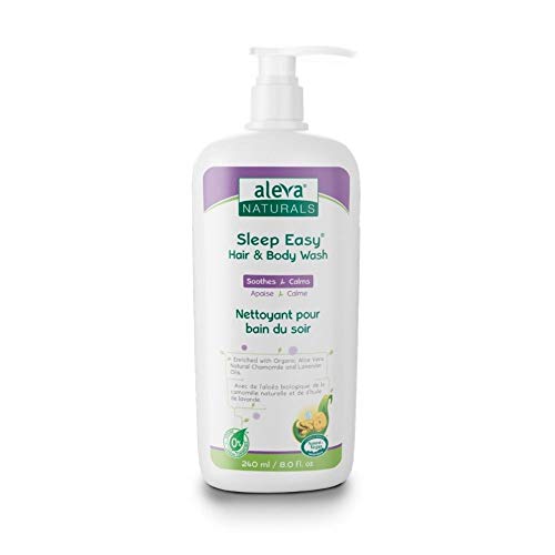 Aleva Naturals Kids Shampoo & Body Wash - Soothing Lavender, Plant-Based Aloe Vera - 8 Fl Oz