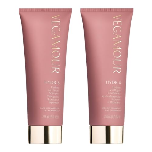 VEGAMOUR Hydrate and Repair Shampoo & Conditioner Set - Strengthens Dry Hair, Vegan, 8oz