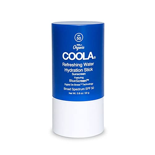 COOLA Face Sunscreen - SPF 50 UVA/UVB Protection, Hydrating with Coconut Water - 0.8 Oz