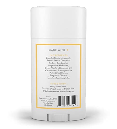 Native Deodorant - 72 Hour Odor Control, Naturally Derived Ingredients, Buttercream & Vanilla