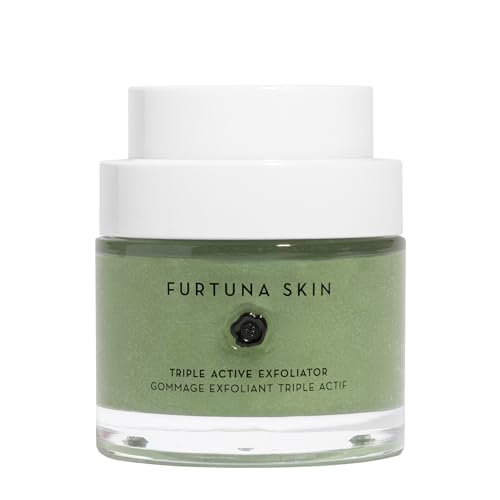 Furtuna Skin Triple Action Exfoliator - Olive-Infused, Vegan, Smooths All Skin Types - 80ml