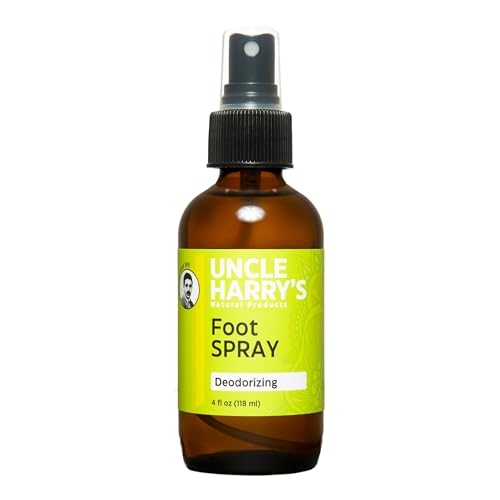 Uncle Harry's Foot Odor Remover - Neutralizes Odors, Natural Essential Oils - 4oz
