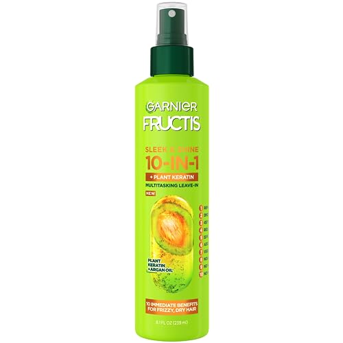Garnier Fructis Hair Care Set - Tames Frizz, Nourishing Argan Oil & Plant Keratin - 8.1 Fl Oz