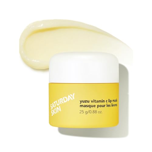 Saturday Skin Yuzu Lip Mask - Hydrating, Intense Moisture with Vitamin B5, Non-Sticky - 0.5oz