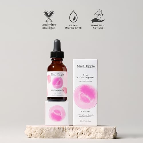 Mad Hippie AHA Exfoliating Peel & Eye Cream Pack - Brightening, Hydrating, Anti-Aging - 1oz