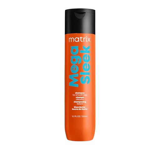 Matrix Mega Sleek Shampoo - Controls Frizz, Moisturizes with Shea Butter - 33.8oz