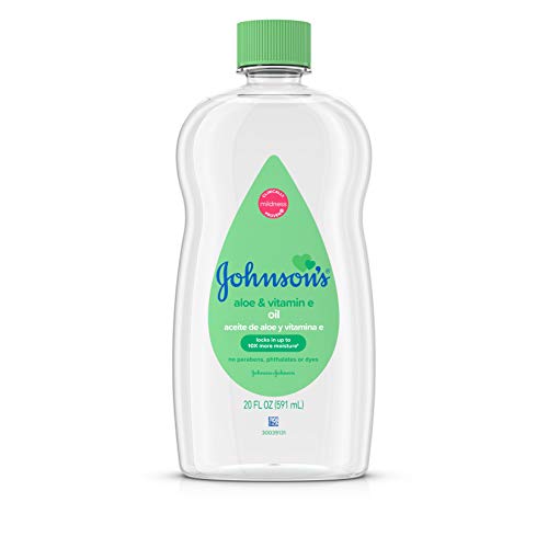 Johnson's Baby Oil - Moisturizes & Relieves Dry Skin with Aloe Vera & Vitamin E - 20 fl. oz