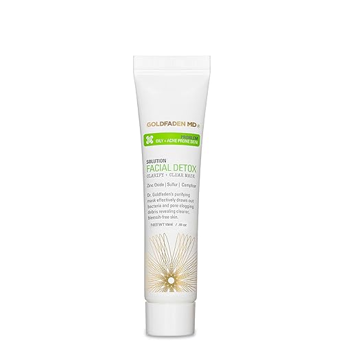 GOLDFADEN MD Facial Detox Mask - Minimizes Redness & Pores, Natural Ingredients - 0.5 fl oz