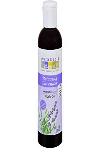 Aura Cacia Body Oil - Calming Lavender Aroma, Supports Women Entrepreneurs - 8 Ounce