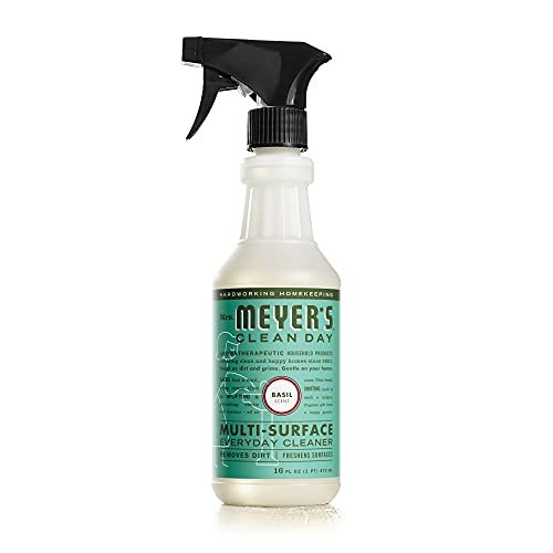 Mrs. Meyer's All-Purpose Cleaner - Fresh Basil Scent, Cruelty-Free, Multi-Surface 16 fl oz