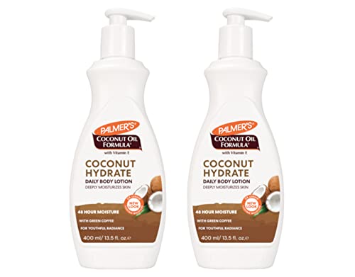 Palmer's Body Lotion - 48-Hour Hydration with Coconut Oil & Green Coffee - 13.5 Fl Oz (2 Pack)