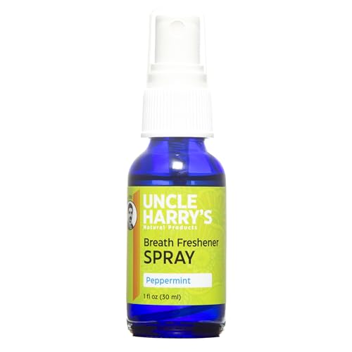 Uncle Harry’s Breath Spray - Aids Digestion, Cleanses Mouth, Organic Peppermint Oil - 1oz