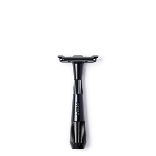 Leaf Shave Twig Razor - Precision Shaving for Sensitive Skin, Includes 5 Blades - Black