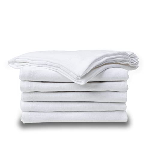 Cosy House Collection Kitchen Towels - Ultra-Absorbent, 100% Cotton, Reusable 6-Pack - 27" x 27"