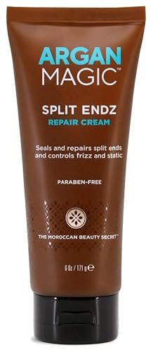 Argan Magic Hair Cream - Binds Split Ends, Controls Frizz, Paraben & Cruelty Free - 6 oz