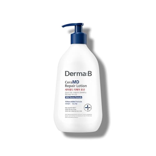 DERMA B CeraMD Repair Lotion - Itch Relief, Hydrating Ceramide & Panthenol - 13.52 Fl. Oz.